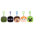 Minecraft 6cm Plush Head Bag Clips