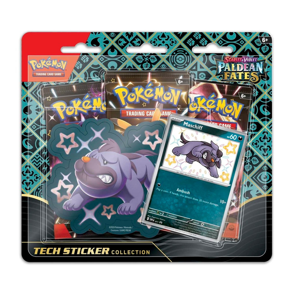Pokemon Paldean Fates Tech Sticker Collection - Shiny Maschiff