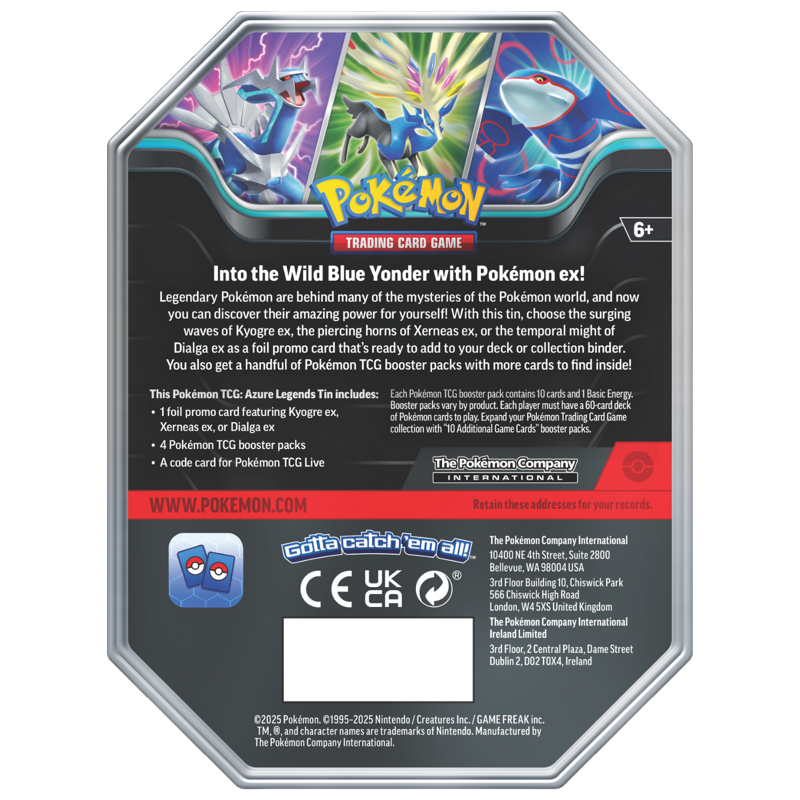 Pokémon Azure Legends Tin - Dialga ex