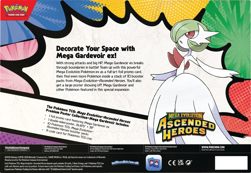 Pokémon Mega Evolution Ascended Heroes - Premium Poster Collection - Mega Gardevoir ex