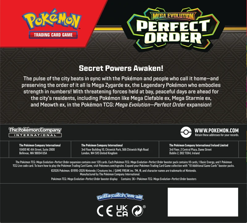 Pokémon Mega Evolution: Perfect Order - Booster Pack