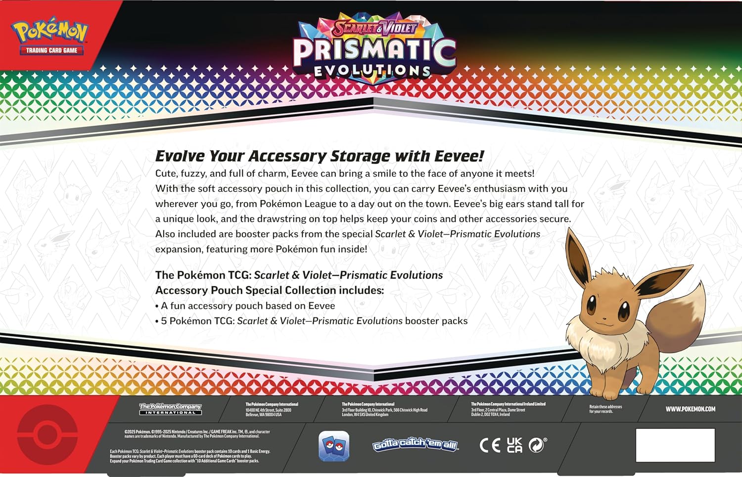Pokémon Scarlet & Violet: Prismatic Evolutions - Accessory Pouch Special Collection