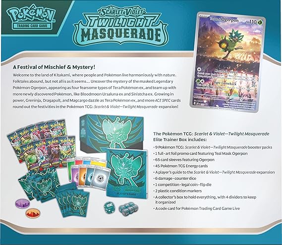 Pokemon Scarlet & Violet: Twilight Masquerade Elite Trainer Box