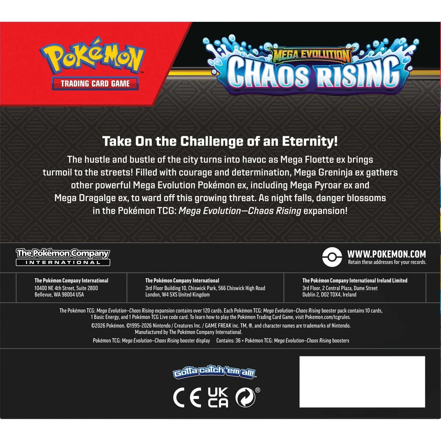 Pokémon Mega Evolution: Chaos Rising - Booster Pack