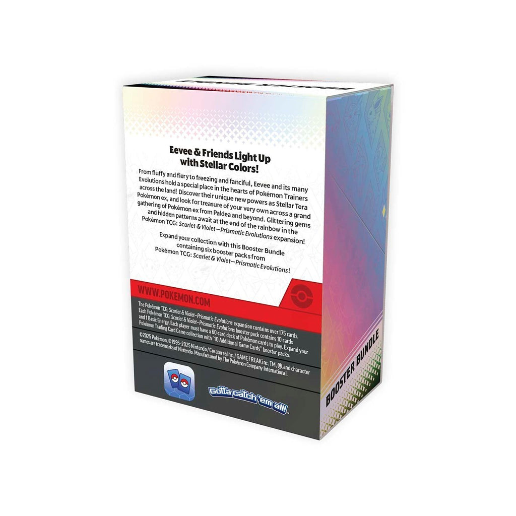 Pokémon Scarlet & Violet: Prismatic Evolutions Booster Bundle (6 Packs)