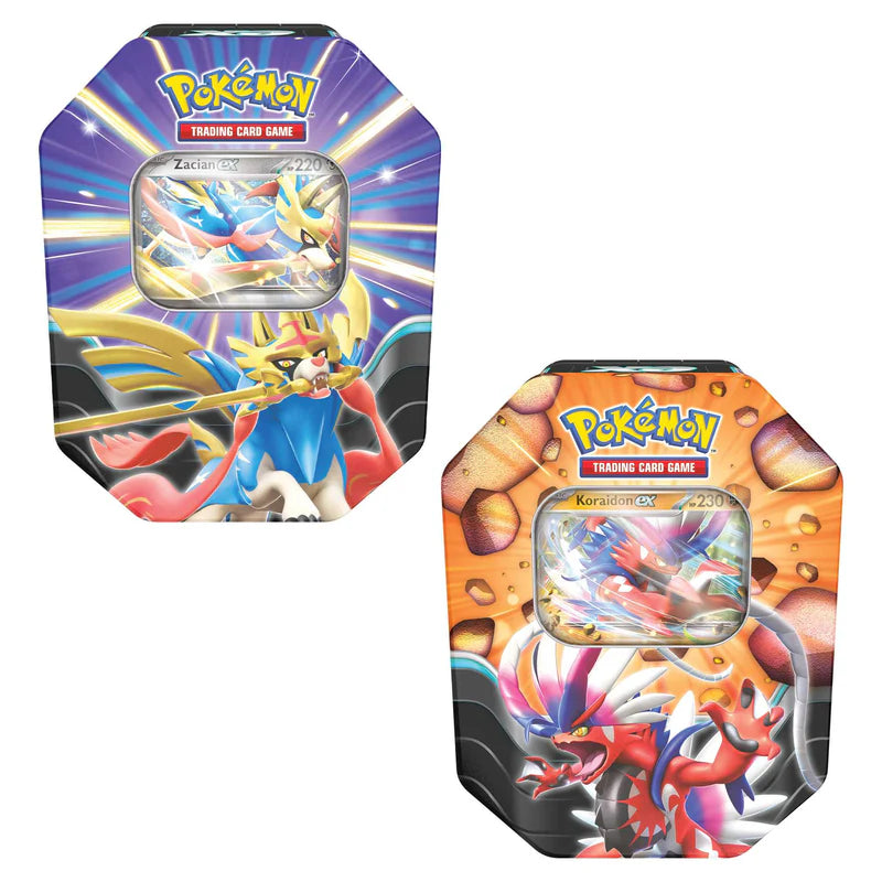 pokémon trading card game slashing legends tin koraidon Pokémon Slashing Legends Tin