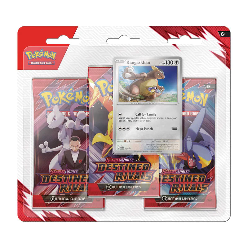 Pokémon Scarlet & Violet: Destined Rivals 3 Pack Blister - Kangaskhan