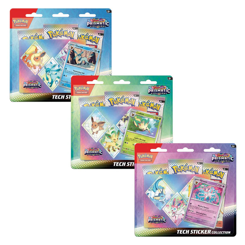 Pokemon Prismatic Evolutions Tech Sticker Collection - Sylveon