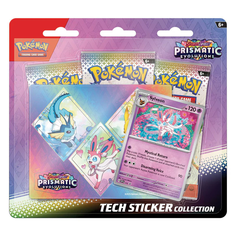 Pokemon Prismatic Evolutions Tech Sticker Collection - Sylveon