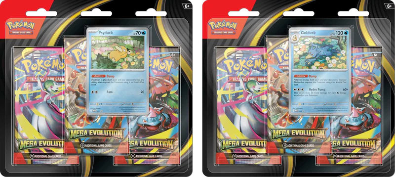 Pokémon Mega Evolutions 3 Pack Blister - Golduck