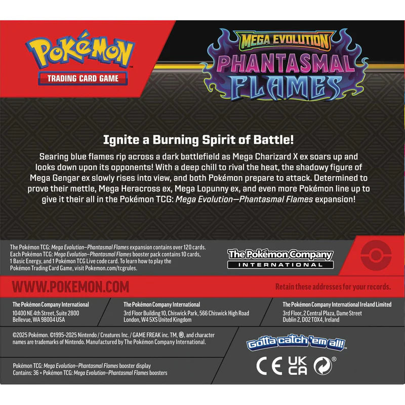 Pokémon Mega Evolution: Phantasmal Flames Booster Pack