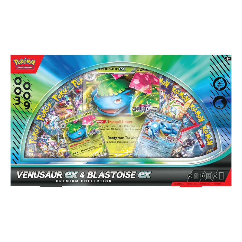 Pokémon Venusaur ex & Blastoise ex Premium Collection
