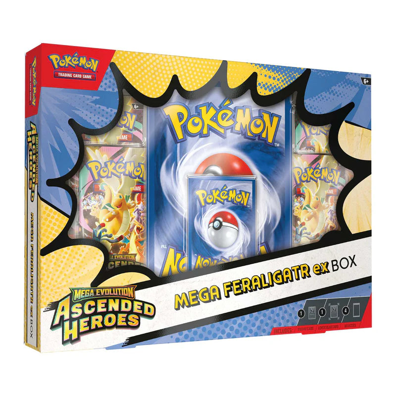 Pokémon Mega Evolution: Ascended Heroes - Mega Feraligatr ex Box