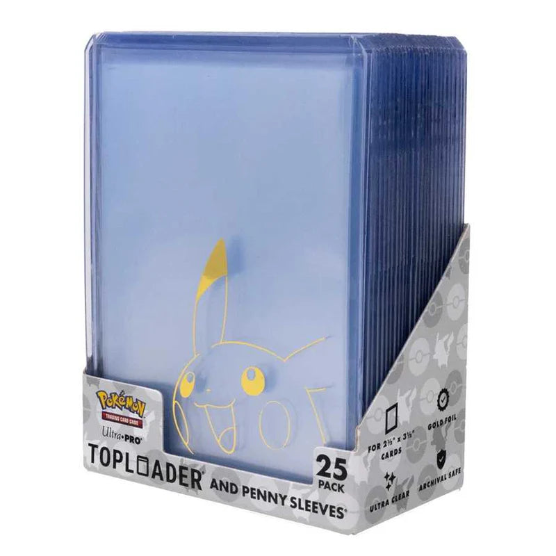 Ultra Pro Pikachu Toploader & Penny Sleeves Combo Pack (25 Pack)